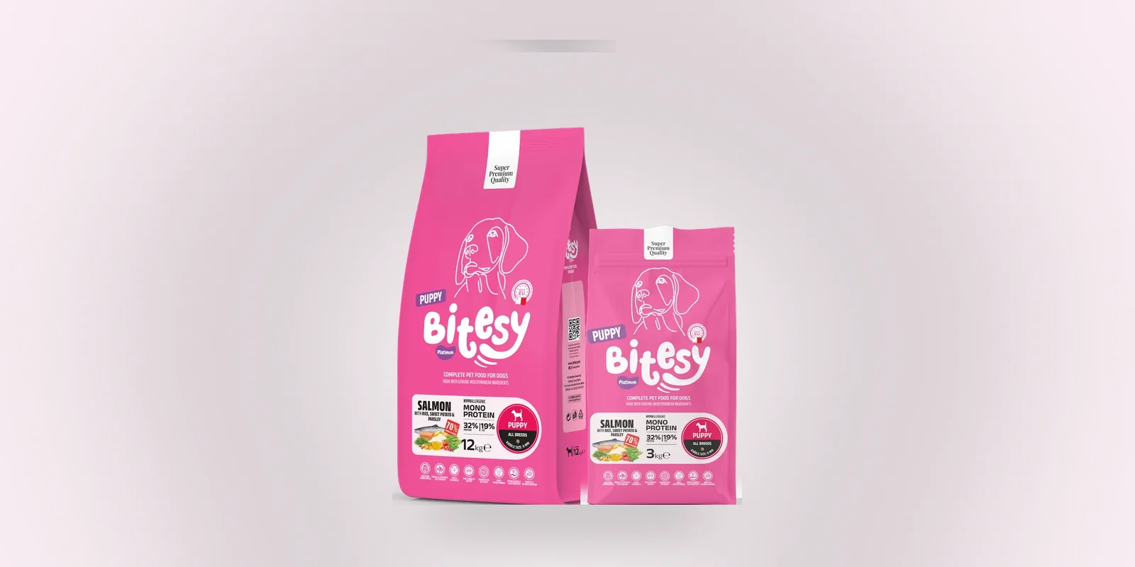 Bitesy Platinum mono-protein salmon puppy formula for dogs